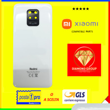 SCOCCA POSTERIORE VETRO LENTE BACK COVER XIAOMI REDMI NOTE 9S - 9 PRO BIANCA 💎