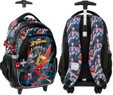 SPIDERMAN Trolley Zaino Con Ruote per la scuola Zaino con rotelle SPIDER-MAN