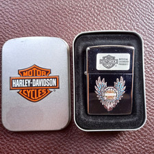 ACCENDINO ZIPPO UFFICIALE HARLEY DAVIDSON OFFICIAL CON CUSTODIA E GARANZIA.