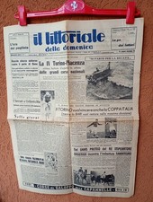 Coppa Italia 1942-1943 : QUARTI di Finale  TORINO vs MILAN , GIORNALE 1943