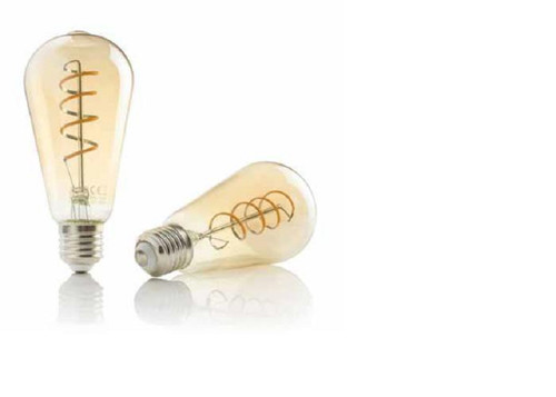 Lampadina led vetro ambrato - vetro, a