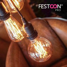 Festoonpro E27 Vintage LED Filamento Festoni Regolabile Ricambio Lampadine