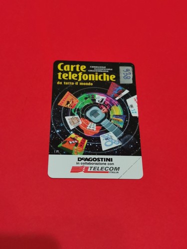 Scheda telefonica agostini - scheda,