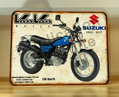 Plaque métal suzuki - métal,