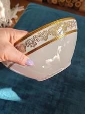 Saladier à bords dorés