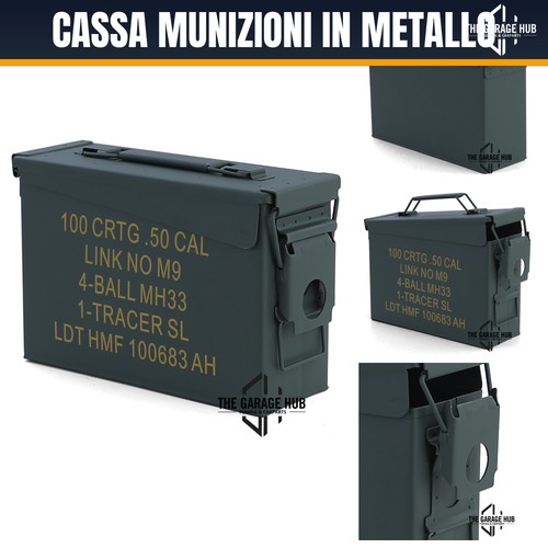 Cassa munizioni metallo - cassa, in
