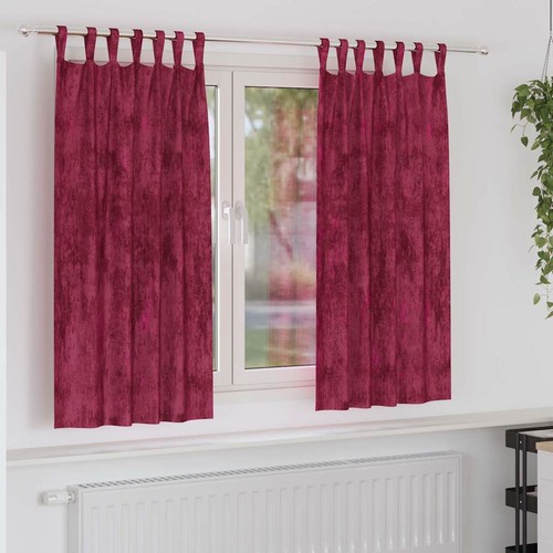 Tende velluto pcs rosso - tende,