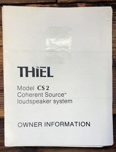 Thiel cs2 altoparlanti - thiel, cs
