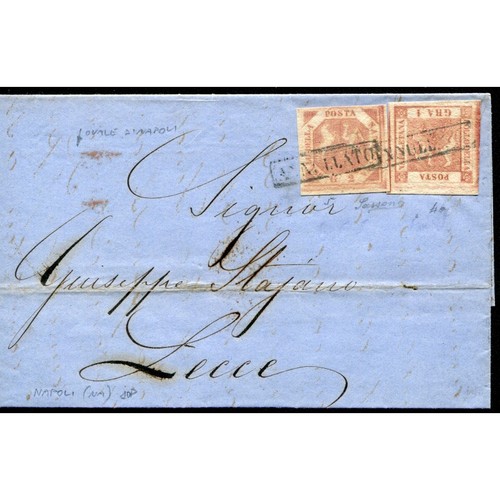 1859 lettera napoli lecce - napoli,