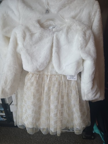 Abito bambina con glitter - , oro