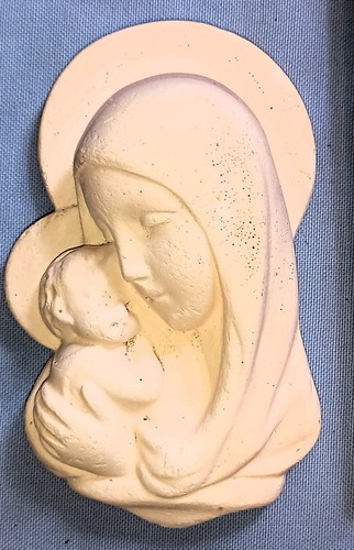 Statuetta madonna con bambino - con,