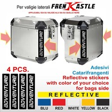 4 Adesivi Catarifrangenti Valigie laterali Frenk Castle GUZZI KTM BMW DUCATI M3