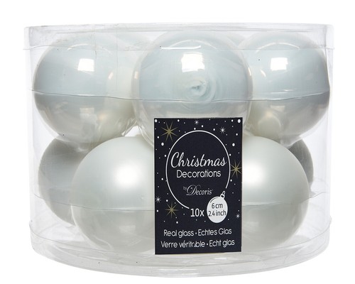 Palline natale 6cm vetro - di,