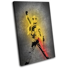 Stampa quadro Freddie Mercury celebrità iconiche SINGOLA TELA WALL ART