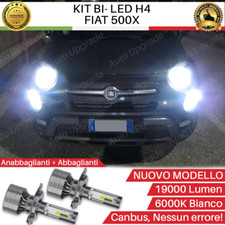 KIT LED H4 PER FIAT 500X RESTYLING 6000K BIANCO CANBUS 19000 LUMEN XENON BI- LED