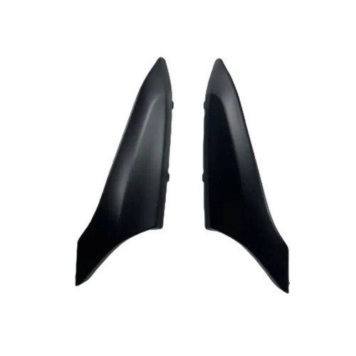 Matte black front - front, side