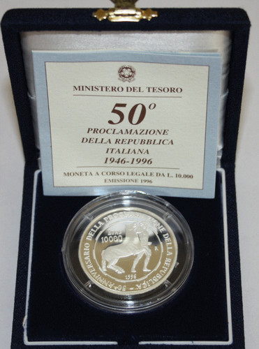 Italia 10000 lire argento - italia,