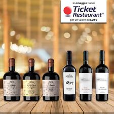 Kit cantina Top moldavia 6 bottiglie rossi 750ml OMAGGIO Ticket Restaurant da 8€