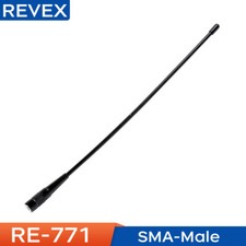 REVEX RE-771 SMA-M Antenna 144/430MHz Dual Band per Walkie Baofeng/Kenwood