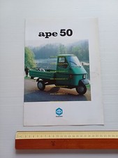 Piaggio Ape 50 anni 90 depliant italiano originale motocarro