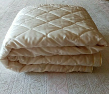 Trapuntino Letto Singolo Santarelli Trapunta Raso Bianco con fiori  