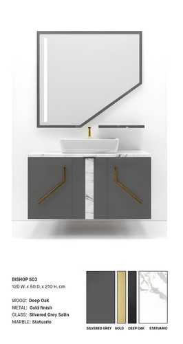 Mobile bagno grigio - , arredo