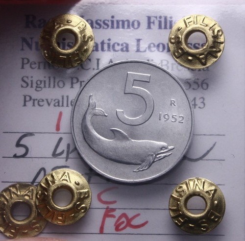 Italia repubblica 5 lire - italia,