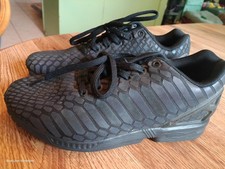 Adidas ZX Flux Xeno Reflective Snake Scarpe Uomo Taglia 8 Rare Nero
