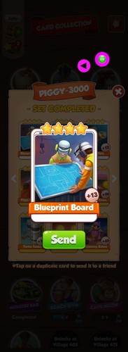 Piggy 3000 coin master - coin, "blue