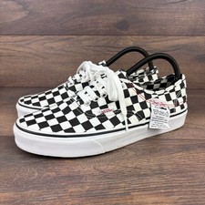 Scarpe da ginnastica Vans Authentic fai da te a scacchiera scarpe da ginnastica in vero bianco - taglia UK 7 / US 8