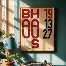 Poster bauhaus 50x70 nuovo - poster,