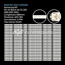 KIT 24 BARRE STRIP 12 LED TV SAMSUNG BN96-48090A, LM41-00764A, QN65Q70RAFXZA