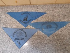 Foulard ultras Atalanta Brigate BNA  3 pezzi anni 80 vintage, no sciarpa adesivo
