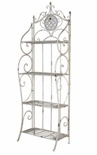 Scaffale bagno bianco shabby