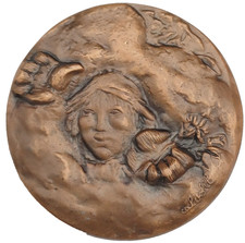 MEDAGLIONE CONGRESSO DISTRETTUALE ENZO COSSU  1993 - GR. 131 CM 6