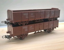 LIMA HO Fs Coppia CARRI MERCI APERTI SPONDE FS TRENINO ELETTRICO ANNI 60 Treno 