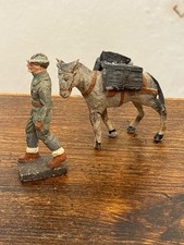 Salpa Soldatino in pasta made Italy’30-Alpini con mulo con basto e cassette