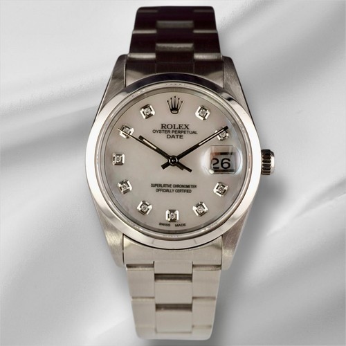 Rolex date 34mm donna bianco - 34mm,