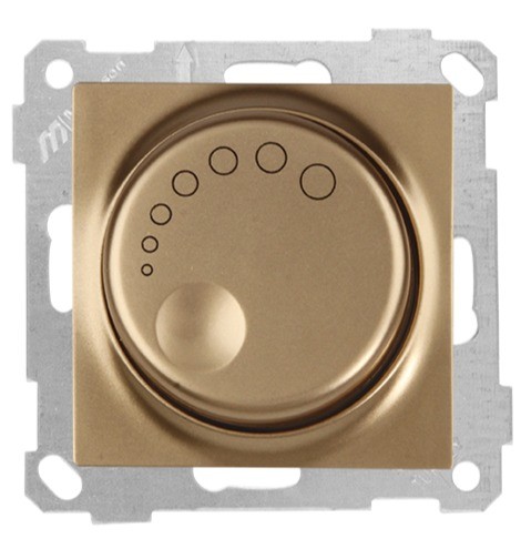 Dimmer 1000w oro incasso - oro,