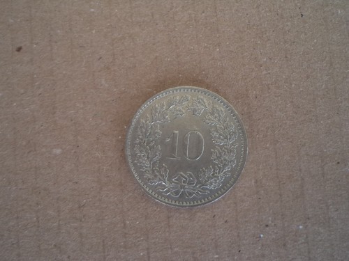 Moneta svizzera dieci - svizzera, 10