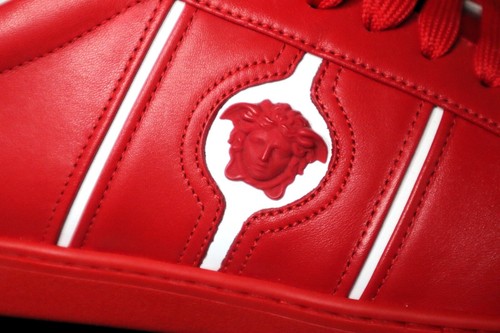 Red versace medusa sneakers - versace,