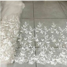 Farfalla 3D Ricami Tulle Pizzo Tessuto Abito Festa Matrimonio 150cm