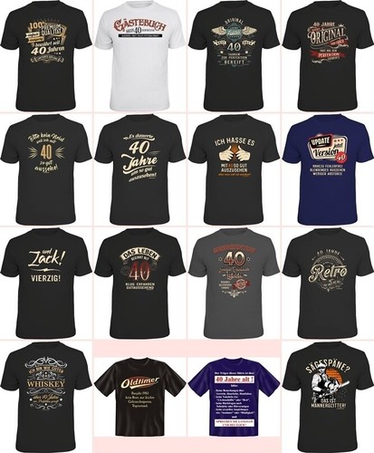Shirt uomo compleanno - t-shirt,