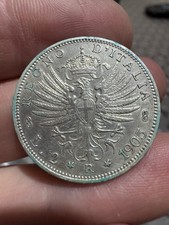 MONETA REGNO V. E. III 2 LIRE 1905 AQUILA SABAUDA ARGENTO