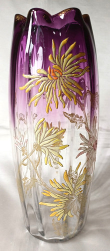 Vaso vetro smaltato - vetro,