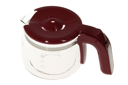 Delonghi caraffa vetro rossa - delonghi,