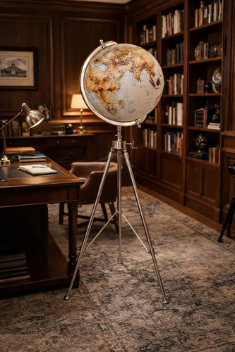 Mappamondo vintage decorativo - mappamondo,