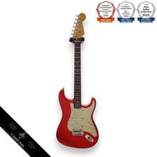 Custodia rigida Fender American Deluxe Stratocaster chitarra elettrica cromat...