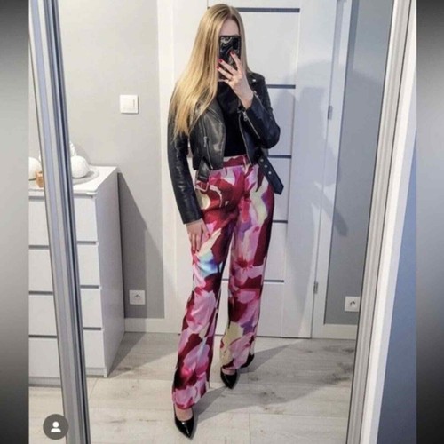 New zara printed high waist - printed,