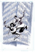 FABRIZIO FIORENTINO - Tavola originale  Katana #8 cover